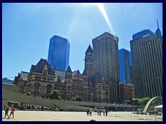 Nathan Phillips Square 17 - Old City Hall, skyscrapers